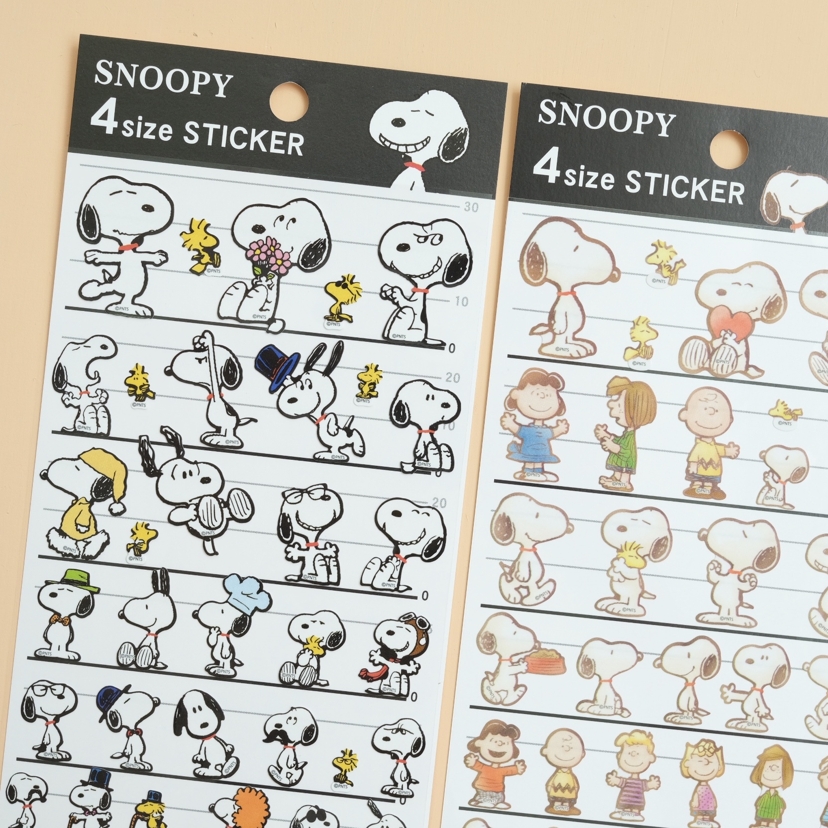 史努比 SNOOPY 貼紙 4size STICKER｜Kamio 日本