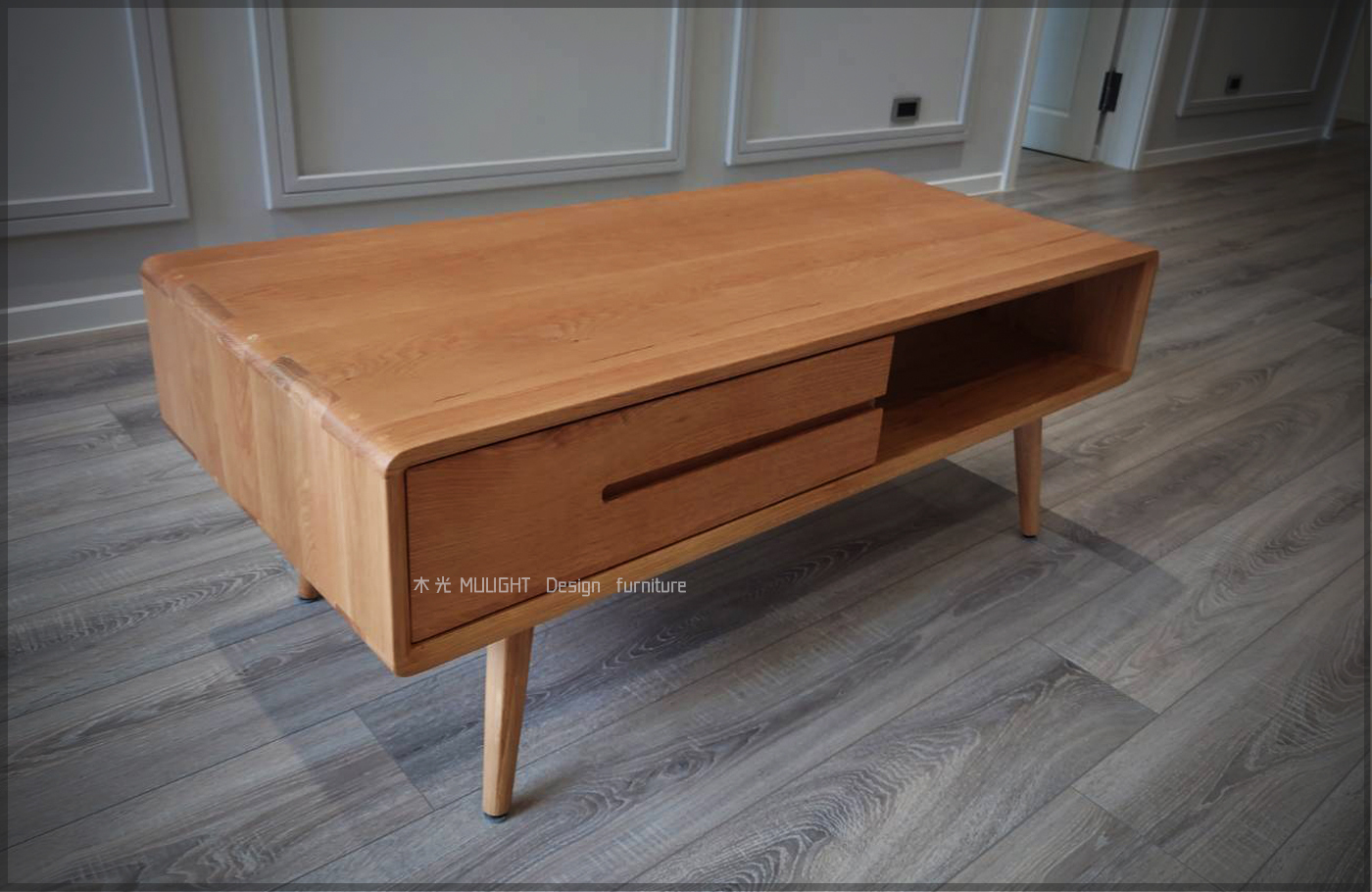 Esther-白橡木北歐收納茶几(可訂製)