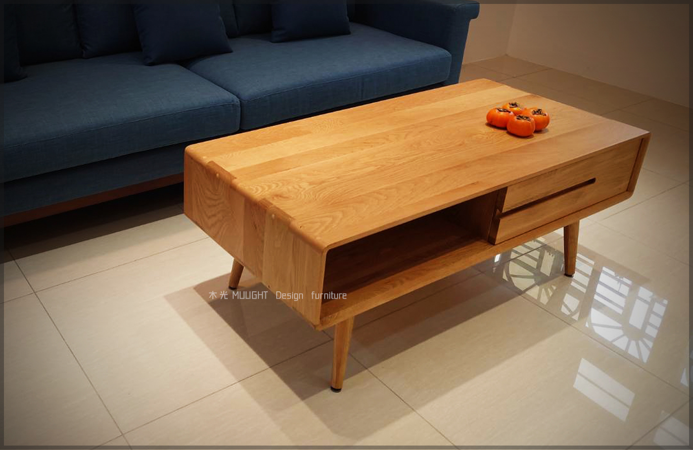 Esther-白橡木北歐收納茶几(可訂製)