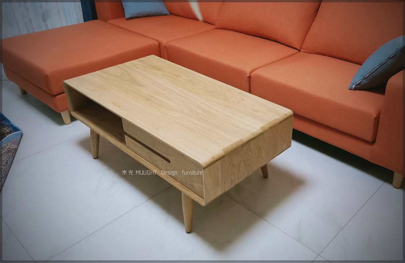 Esther-白橡木北歐收納茶几(可訂製)