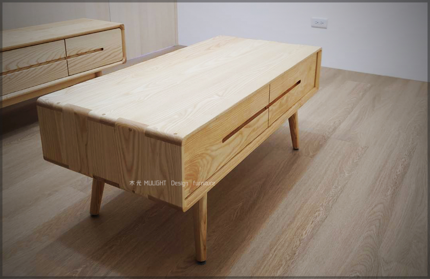 Esther-梣木北歐收納茶几(可訂製)