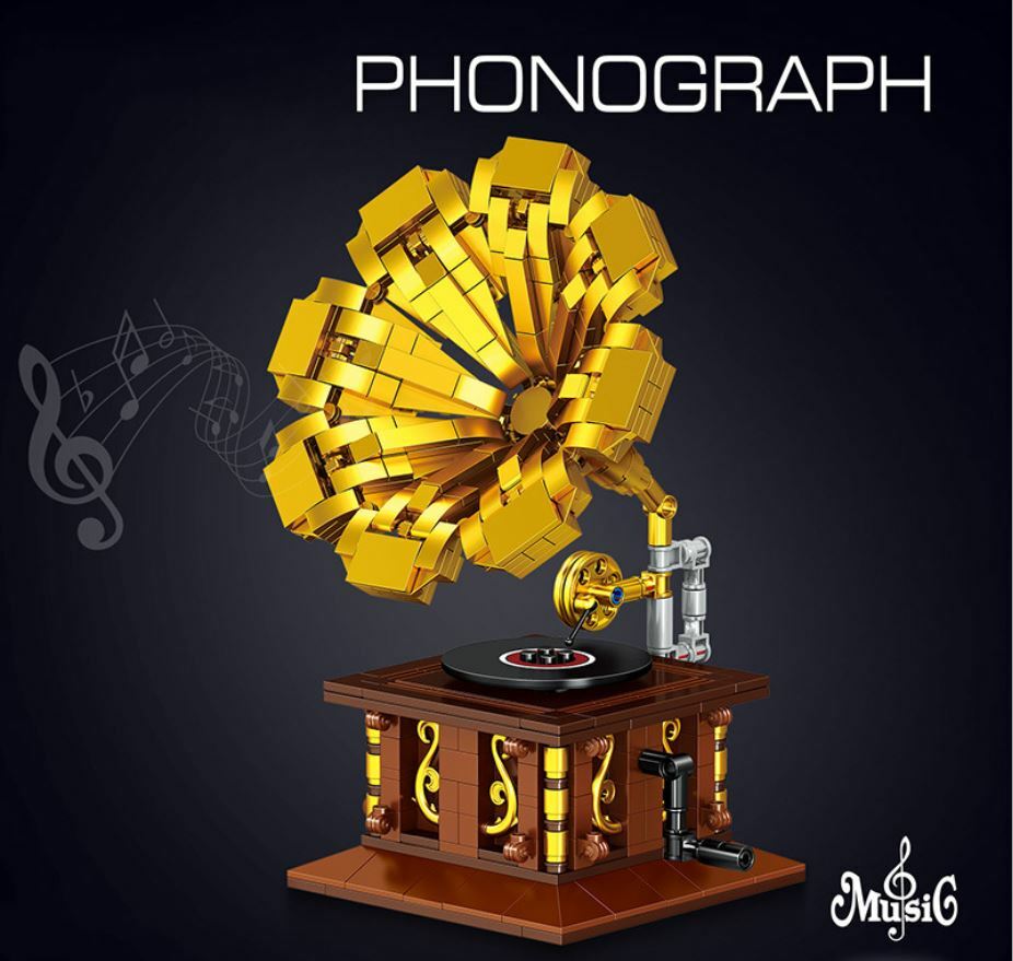 創意系列積木: 復古留聲機
