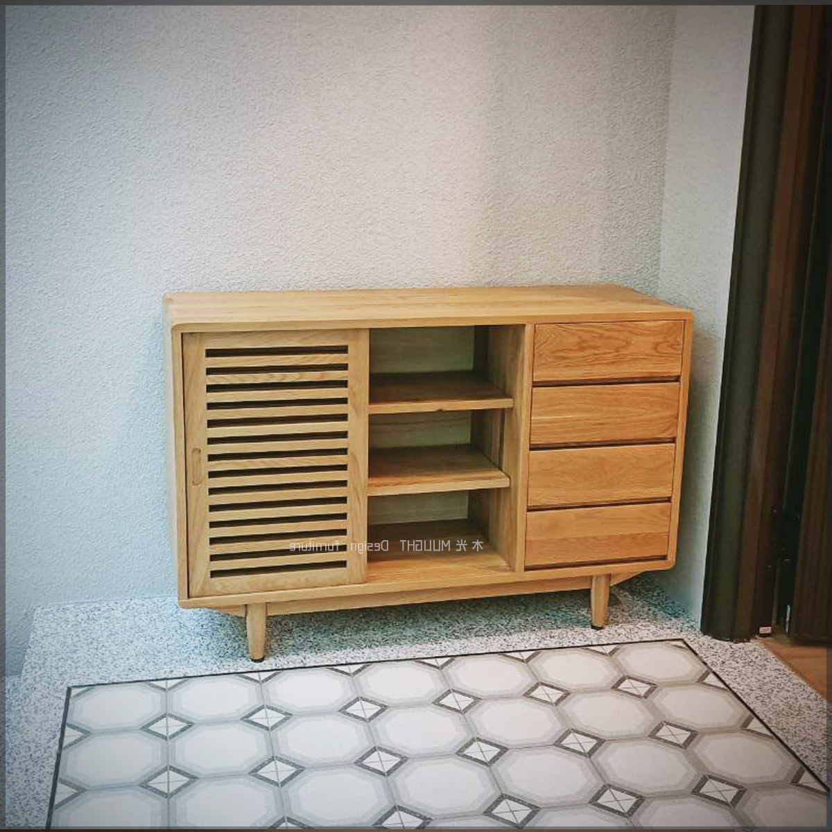 Esther-白橡木收納置物邊櫃(可訂製)