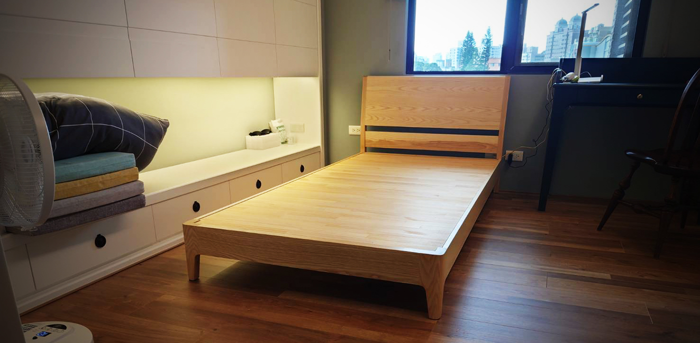 時光-全實木造型床架(可訂製)