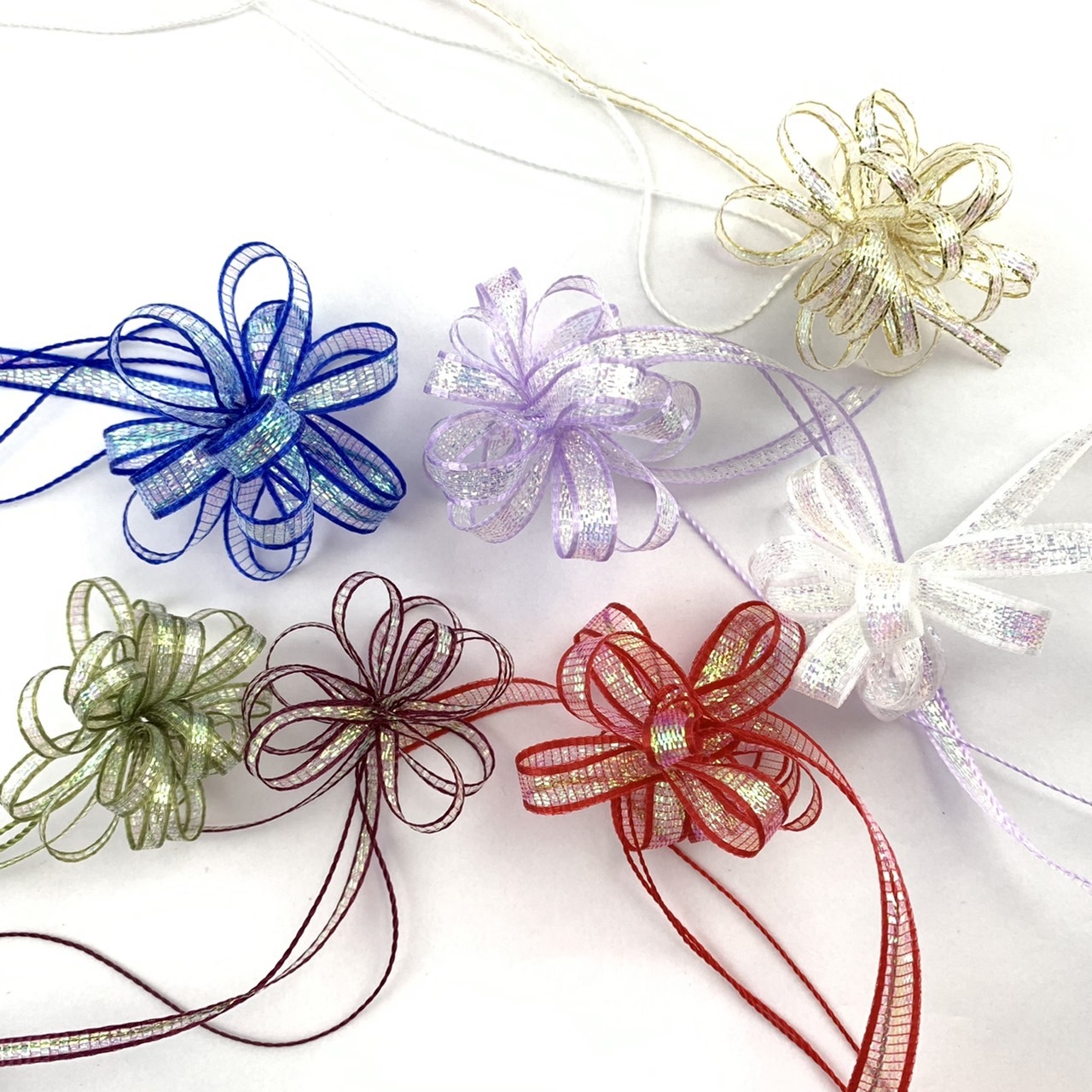 小巧珠光拉花緞帶禮盒/7入