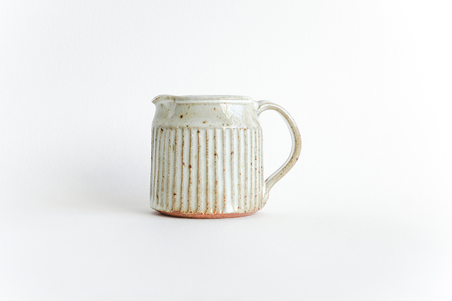 宋艸窯- 鎬片口壺 / 藁白