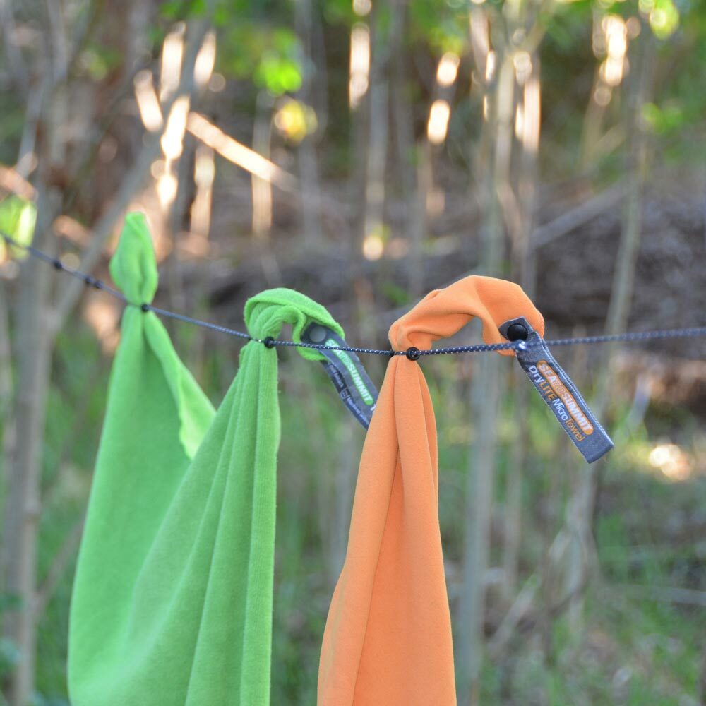 SEATOSUMMIT STSACLOTH 曬衣繩 黑 輕量/調節繩扣/方便收納/登山露營/居家旅行 69STSACLOTH