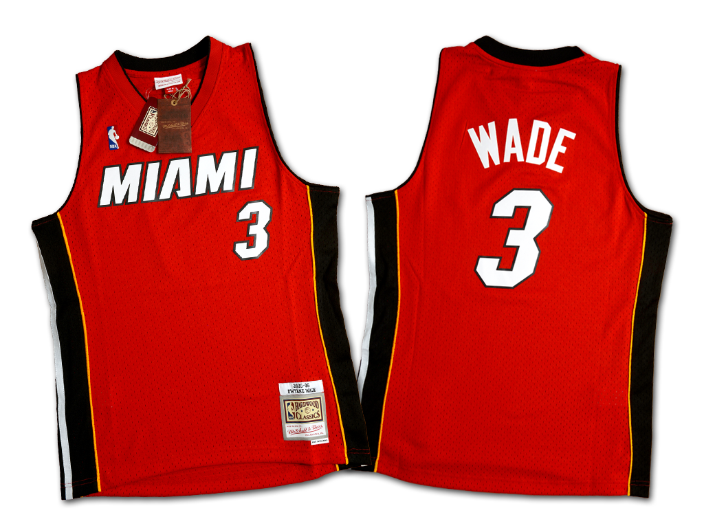 Mitchell & Ness 邁阿密熱火隊 Dwyane Wade 2005-2006 復刻 Swingman 球衣