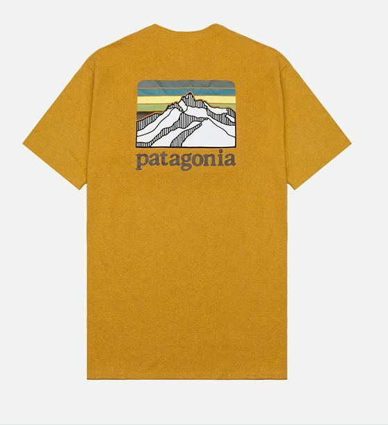 PATAGONIA Line Logo Ridge Responsibility Pocket Short Sleeve Tee 38511-BKWG