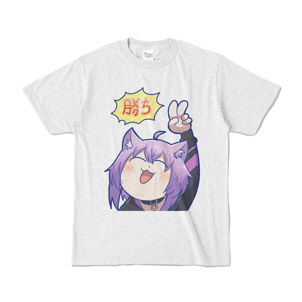 「Hololive官品」＜新＞　猫又おかゆ「勝ち」Tシャツ #59 (定期訂購)