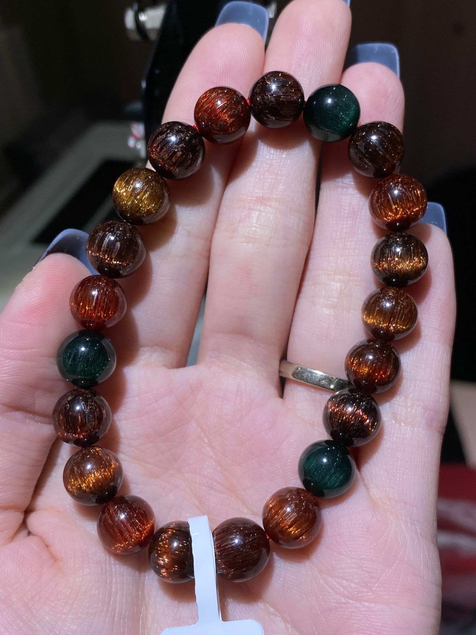 9-9.3mm頂級貓眼順髮彩髮晶