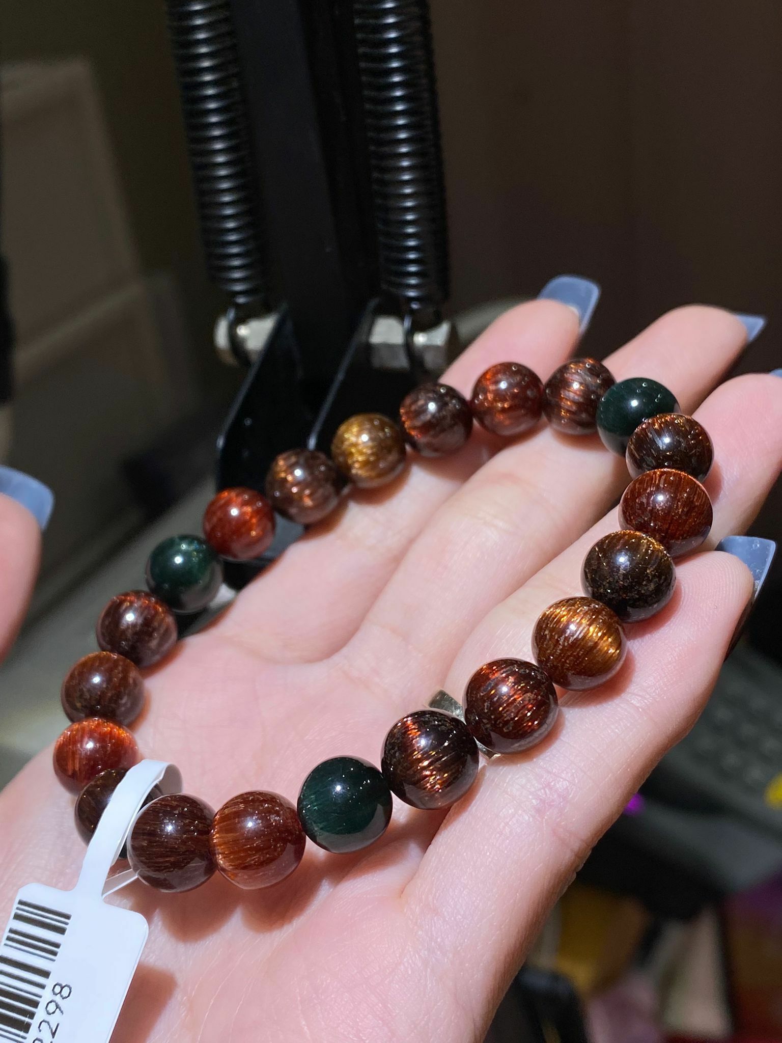 9-9.3mm頂級貓眼順髮彩髮晶