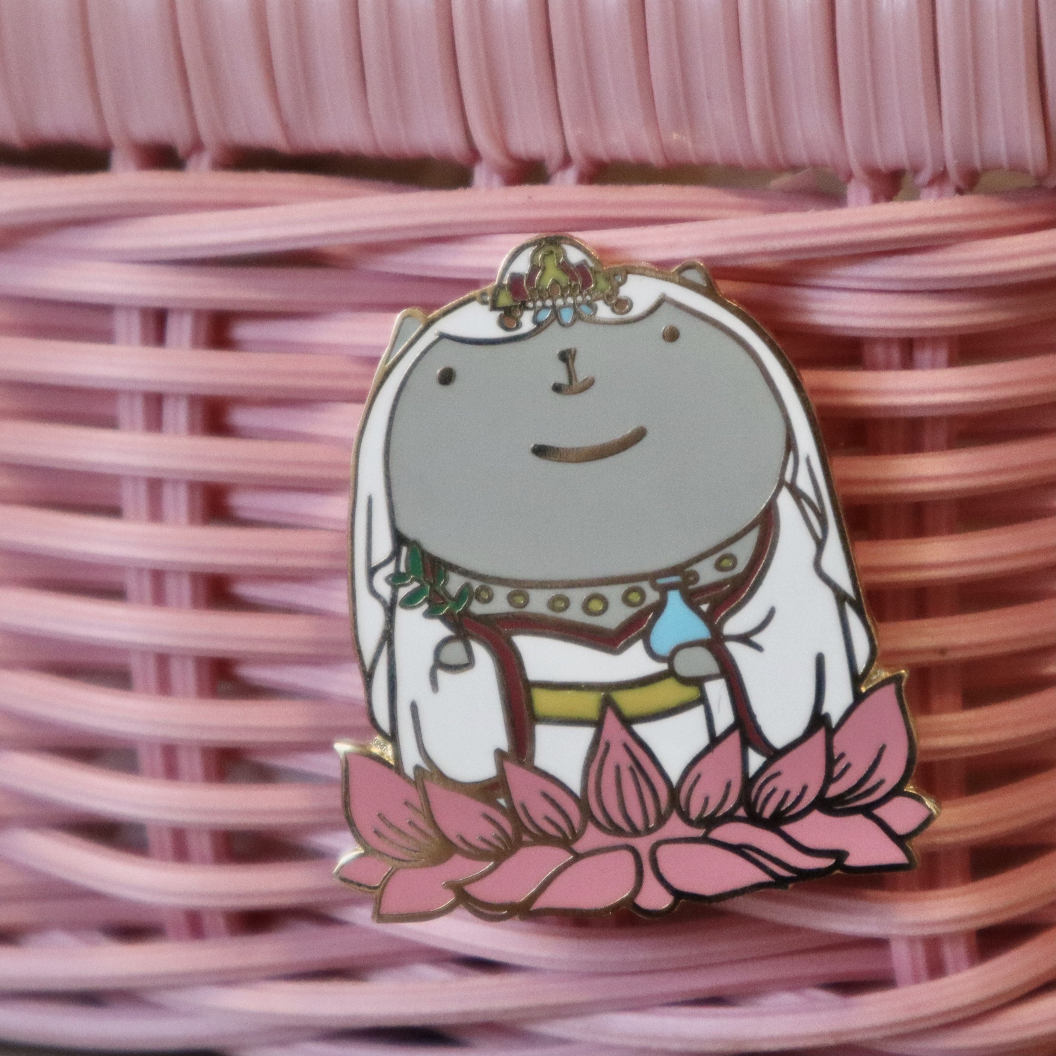 Goddess of Meowsy Enamel Pin