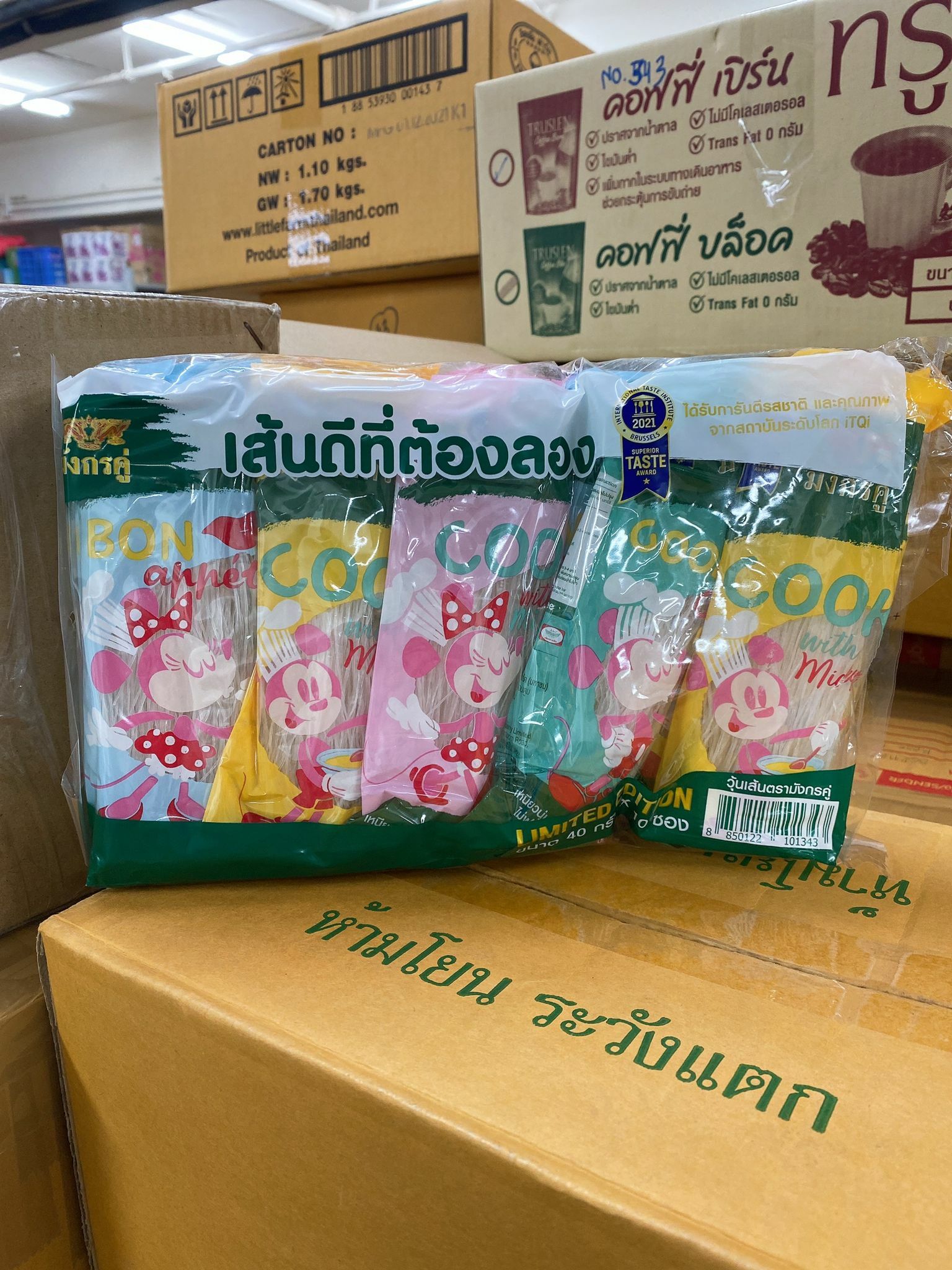 泰國雙龍標粉絲 40g 迪士尼米奇乘聯包裝 (40g x10包)