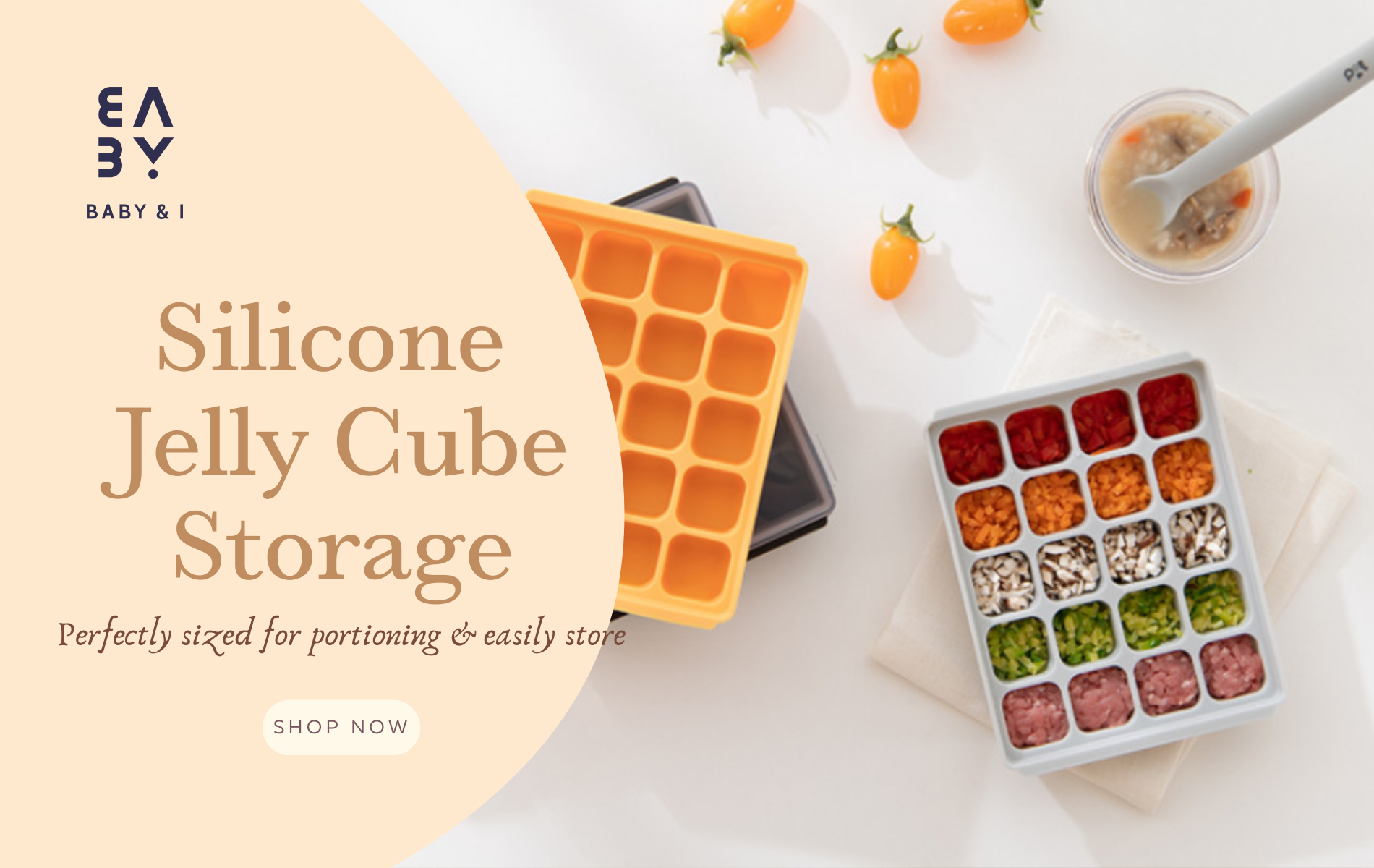 Silicone Baby Food Jelly Cube Storage, Silicone Storage, 矽膠嬰兒食品立方儲存器, 矽膠儲存器