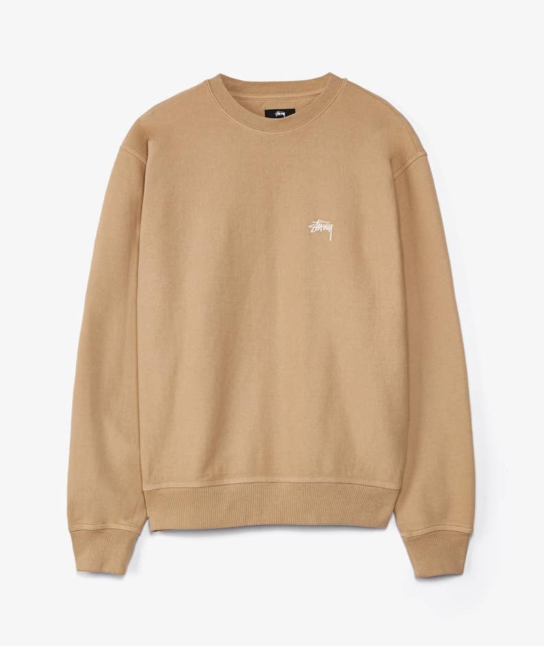 [Instock] STÜSSY HO21 STOCK LOGO CREW BEIGE