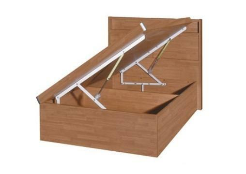 826系列 櫸木色 儲物床屏油壓床架