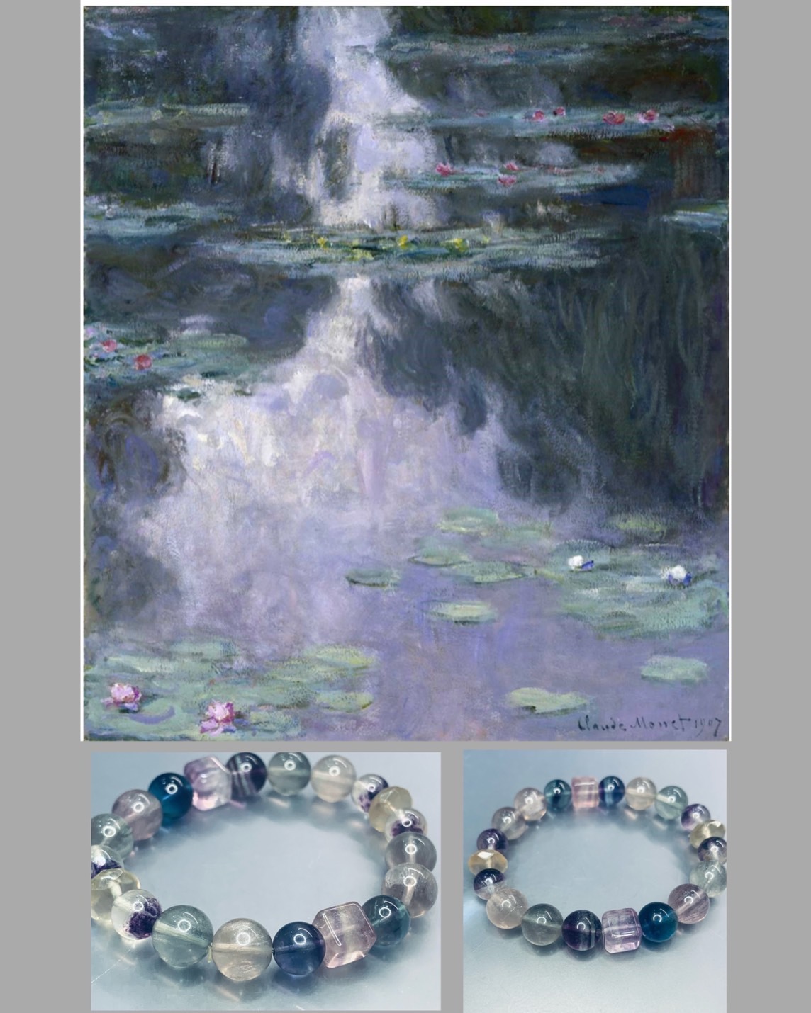 世界名畫系列_莫內睡蓮系列丨螢石