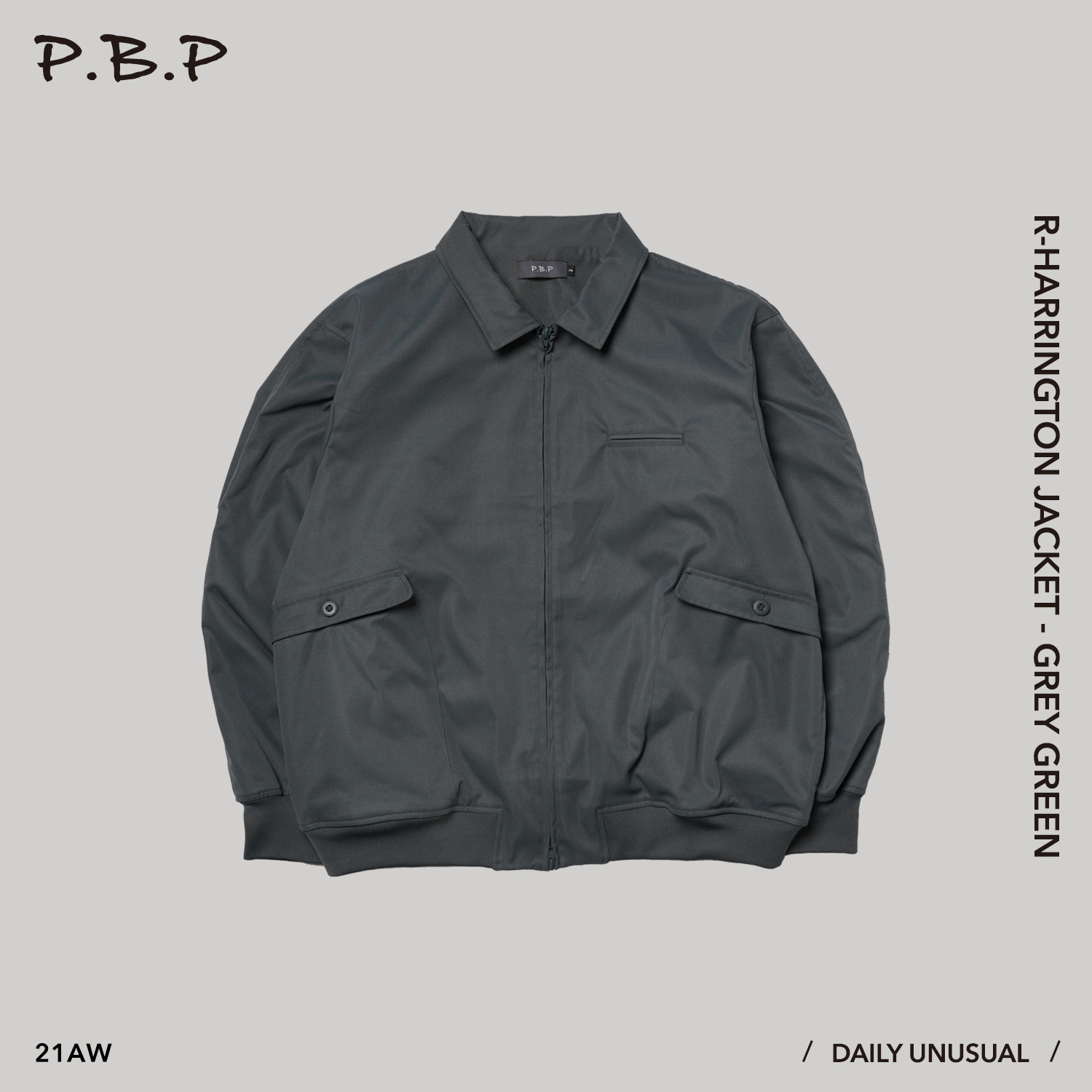 P.b.p - R-harrington Jacket - Grey Green