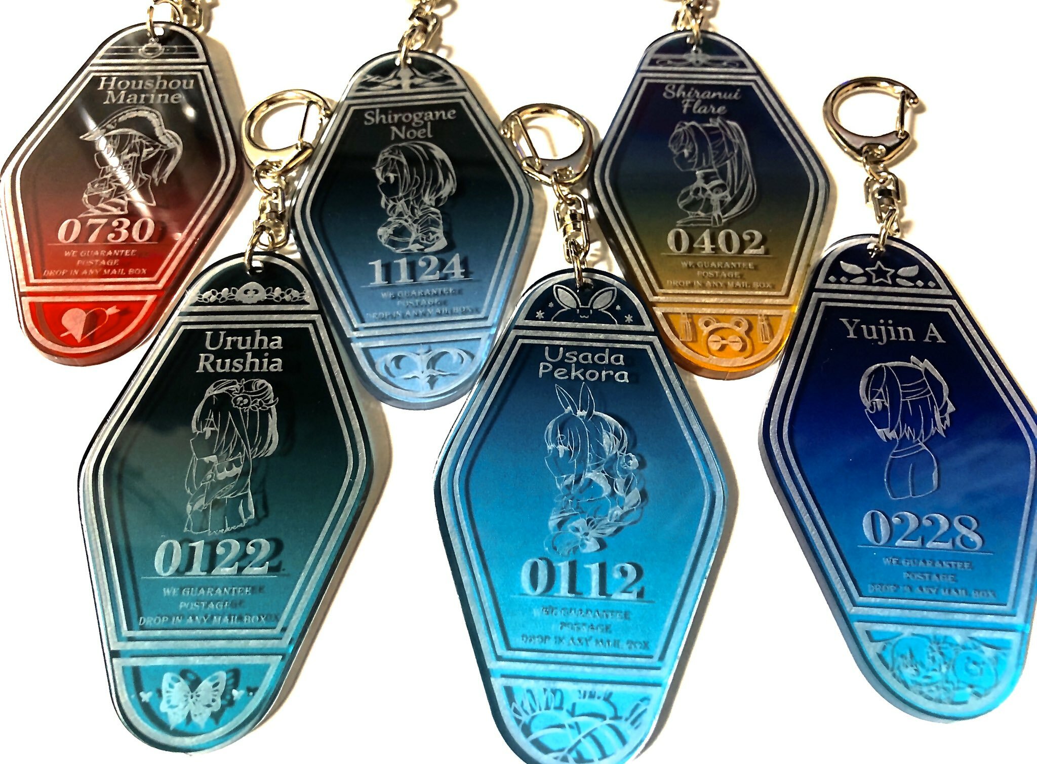 第2團「同人代購」Hololive 雕刻汽車旅館鑰掛件