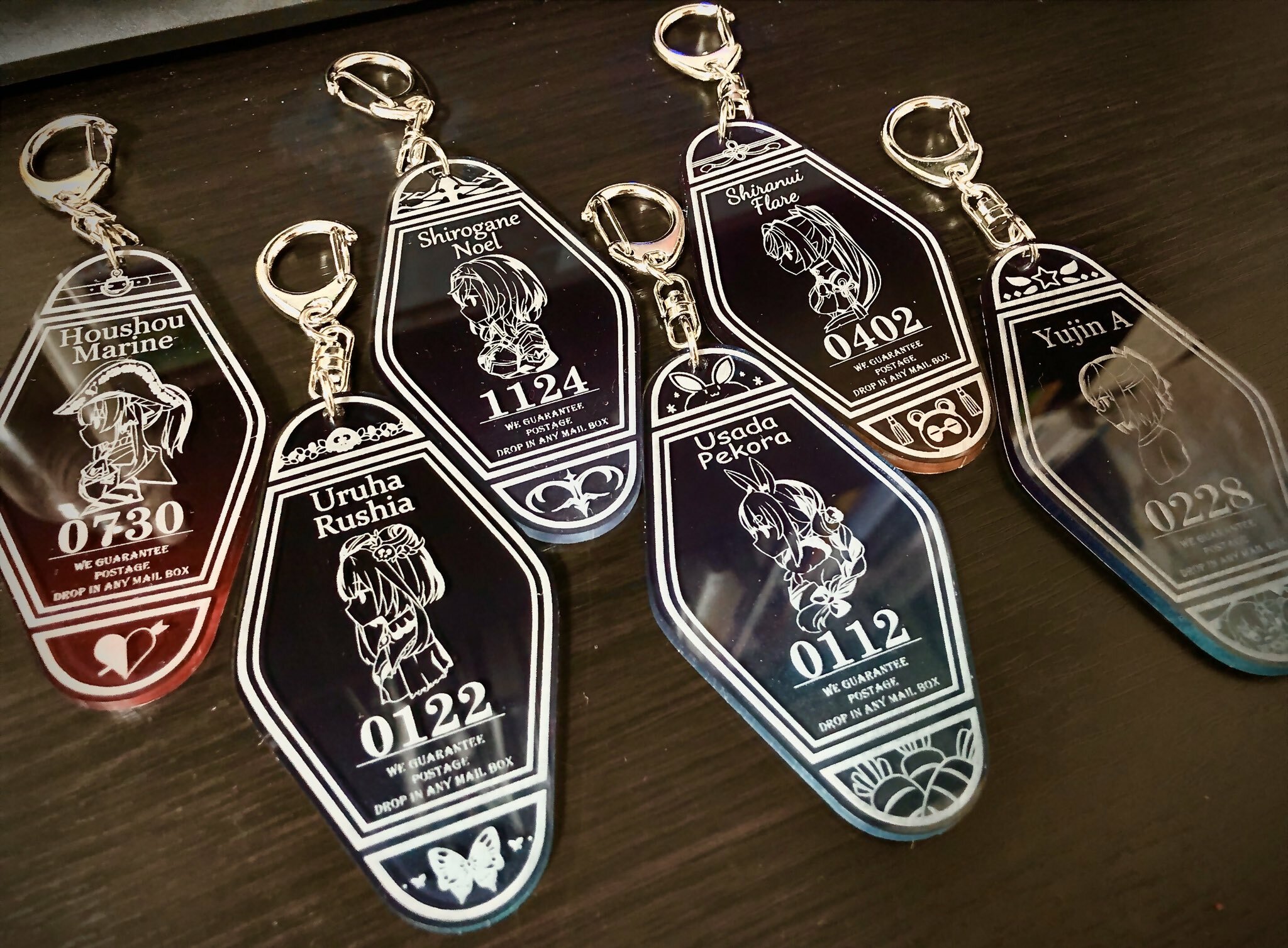 第2團「同人代購」Hololive 雕刻汽車旅館鑰掛件