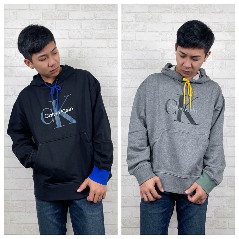 Calvin Klein CK 螢光抽繩 大CK 帽T