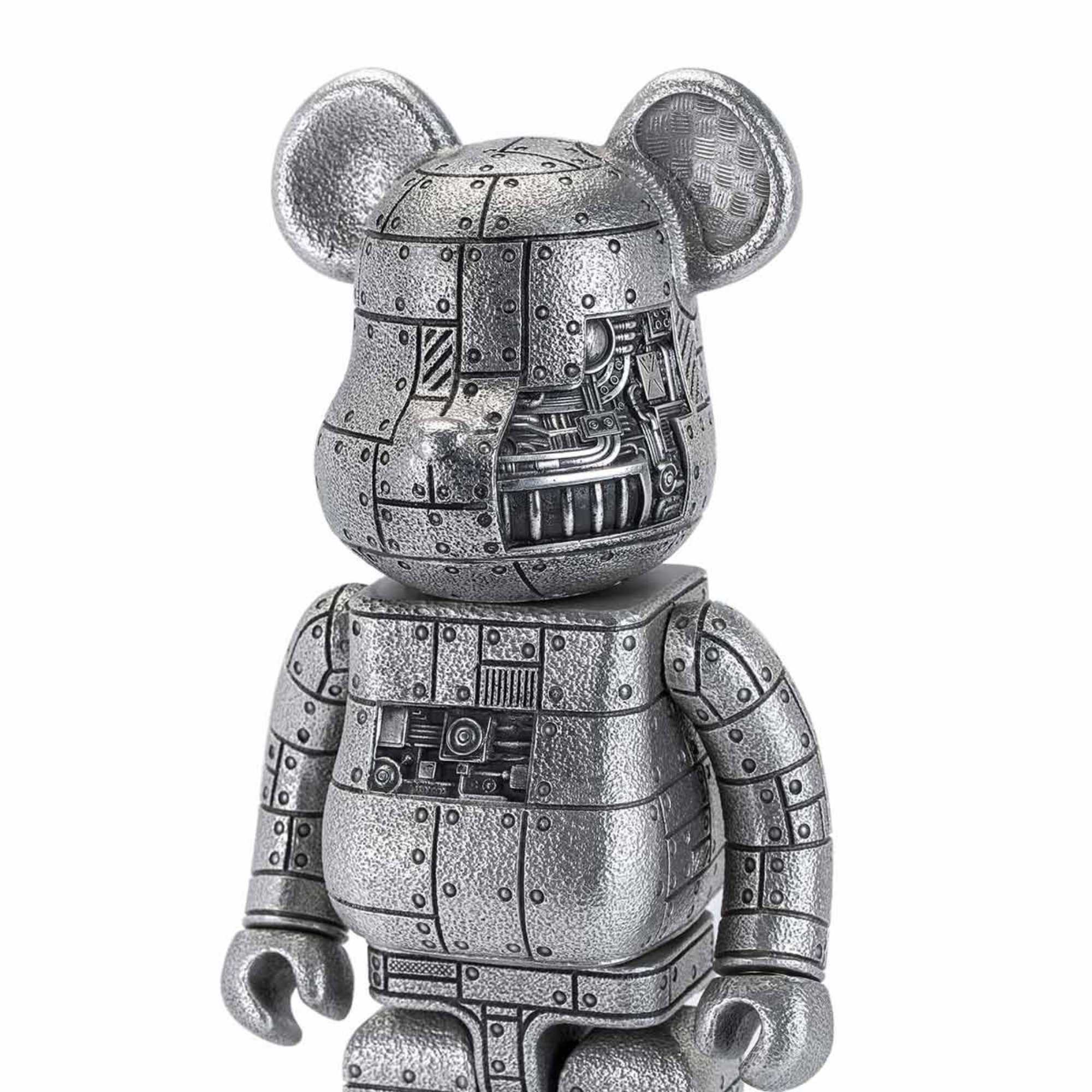 Bearbrick Royal Selangor Steampunk Iron Bright Silver 400%