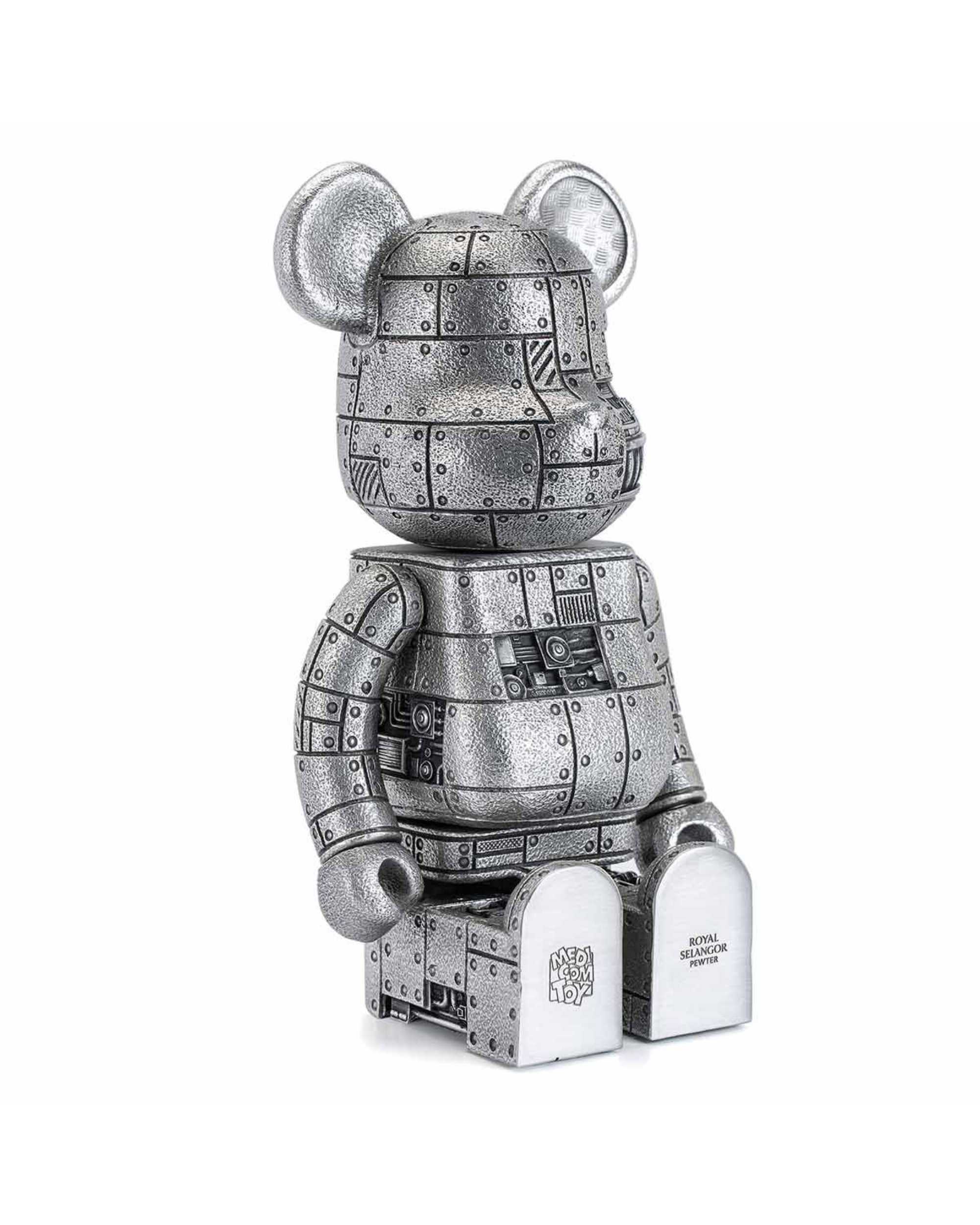 Bearbrick Royal Selangor Steampunk Iron Bright Silver 4