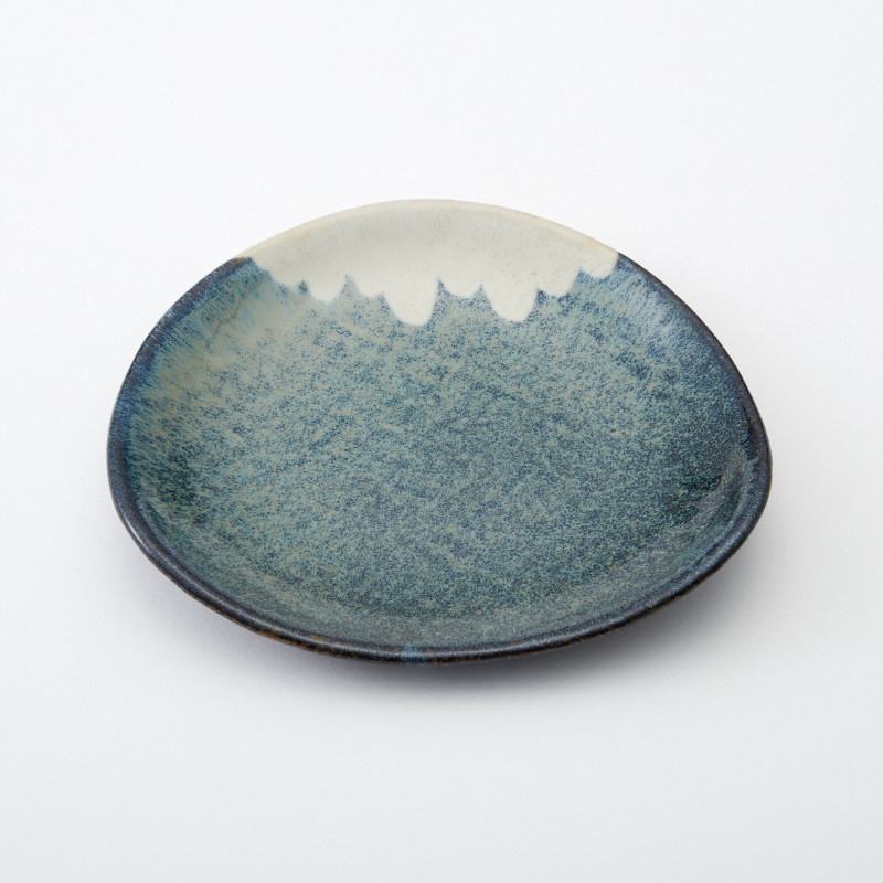 Rokuro Mount Fuji Sauce Dish Blue｜Blut's