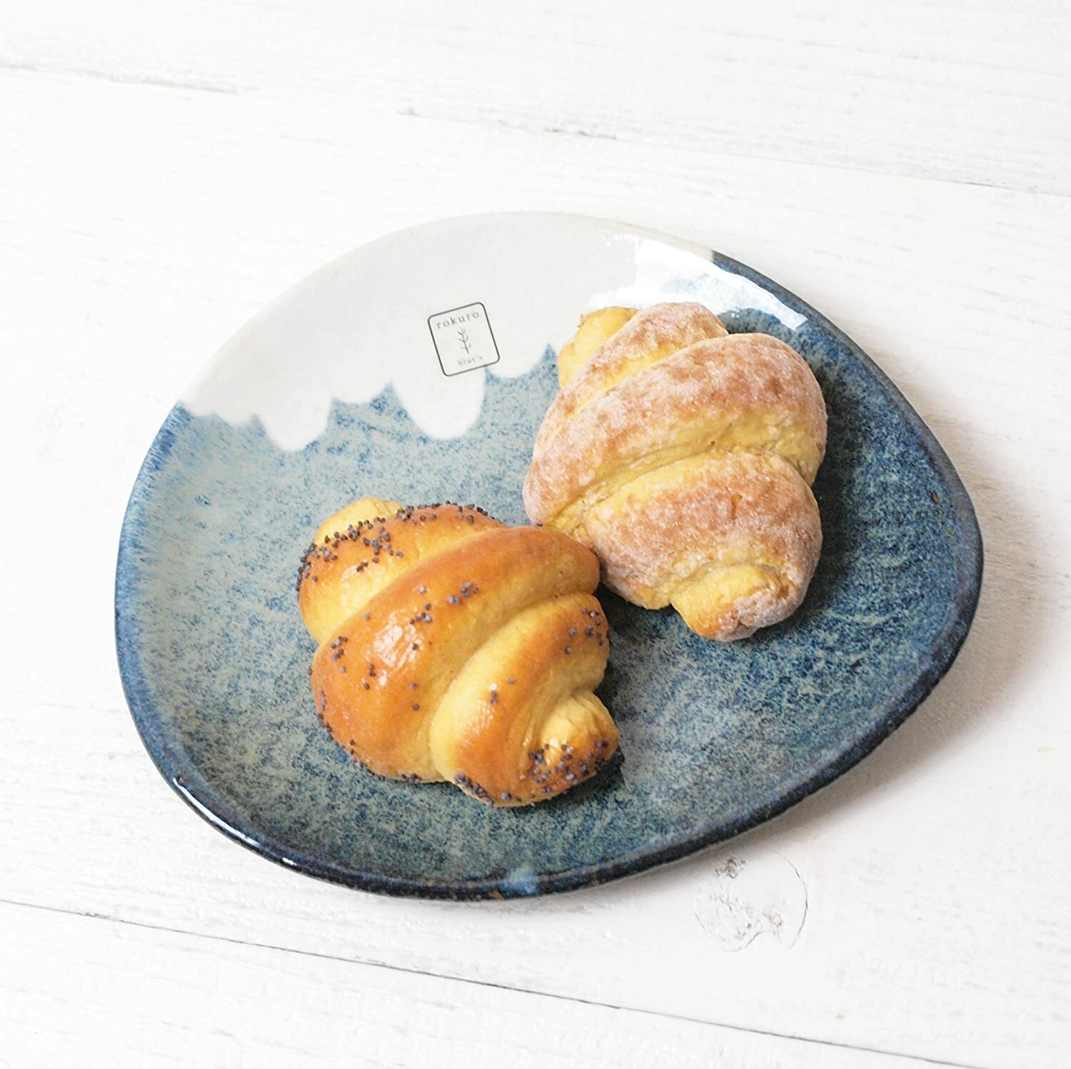 Rokuro Mount Fuji Sauce Dish Blue｜Blut's