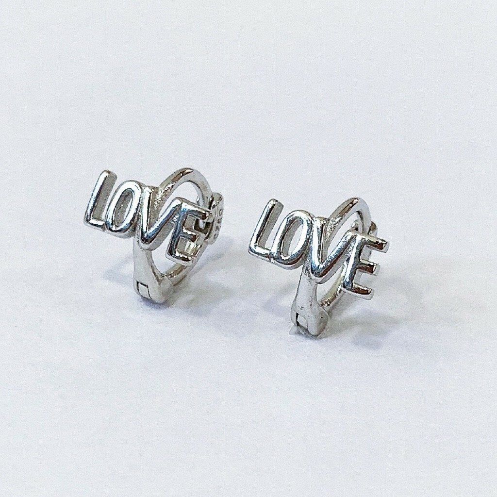 純銀易扣-素面LOVE小圈(單支價)