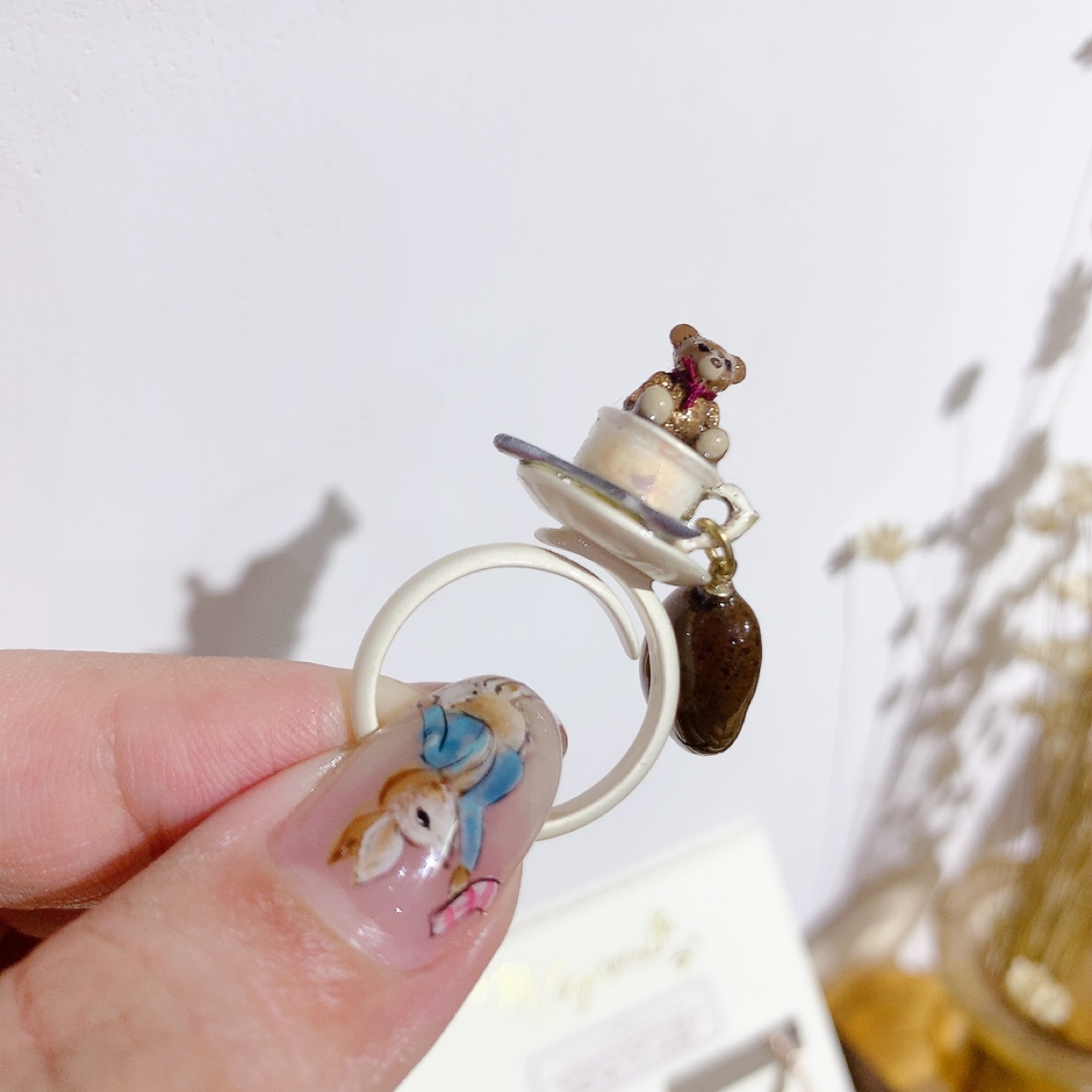 [日本手制] Ayatorie 熊仔與咖啡耳環/戒指