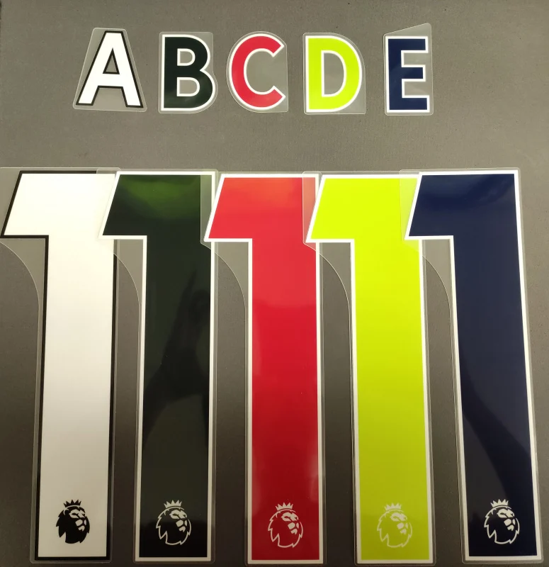 19-23英超球員印字（字母及數字）