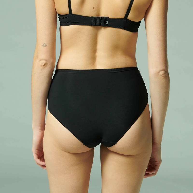 DELICE 謎情 高腰修飾褲 月光黑