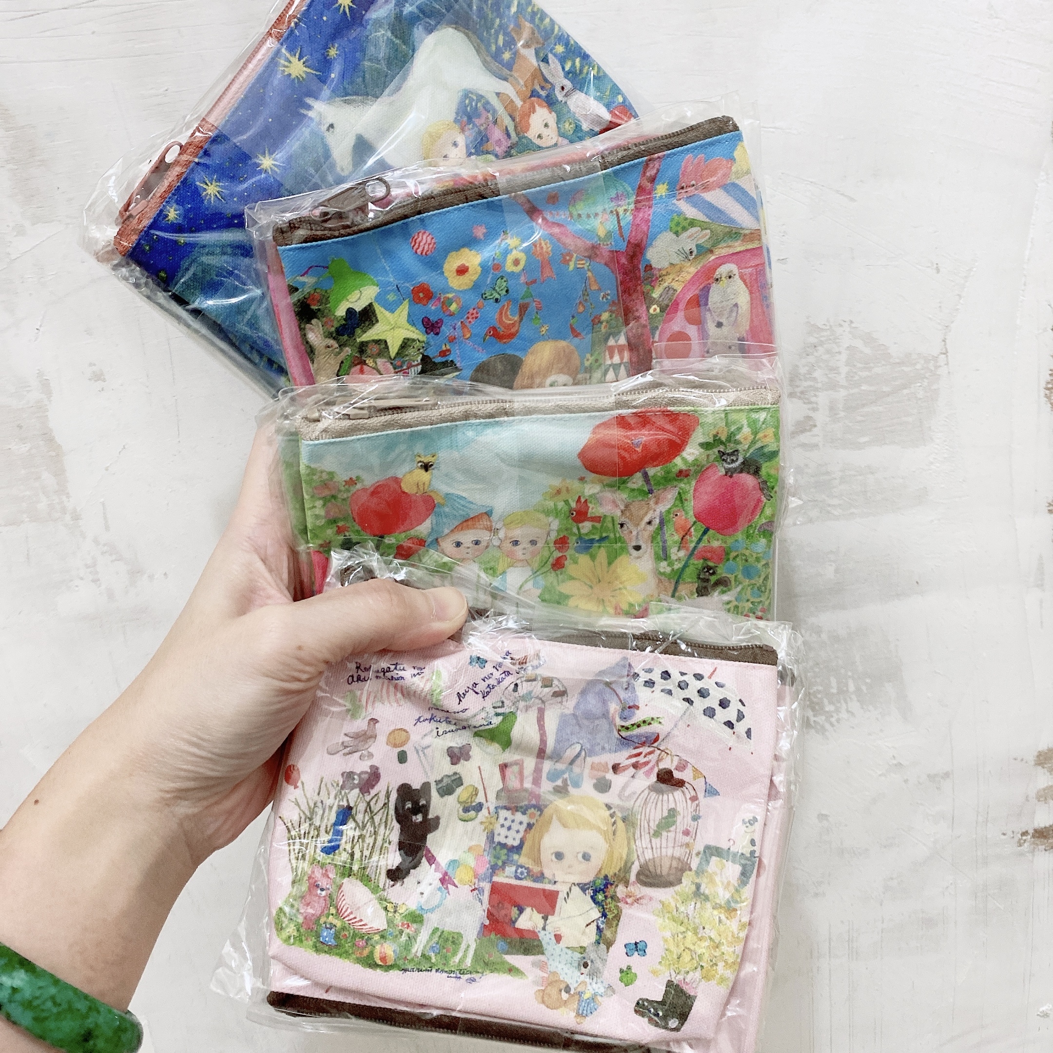 拉鍊式 文具收納小包 化妝包 / Ecoute！minette 日本