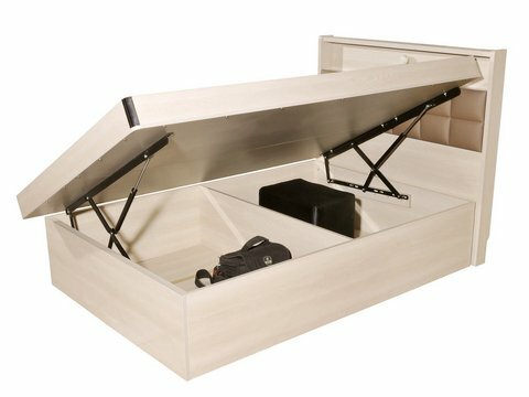 383系列 橡木色 格仔屏油壓床架