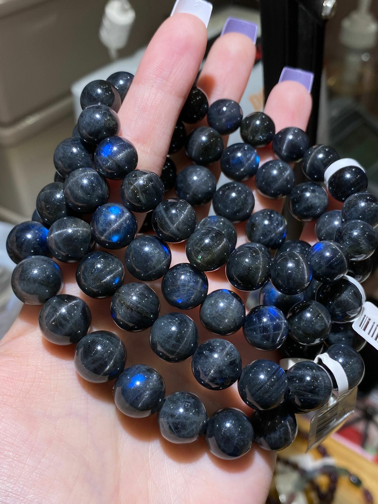 藍光貓眼拉長石