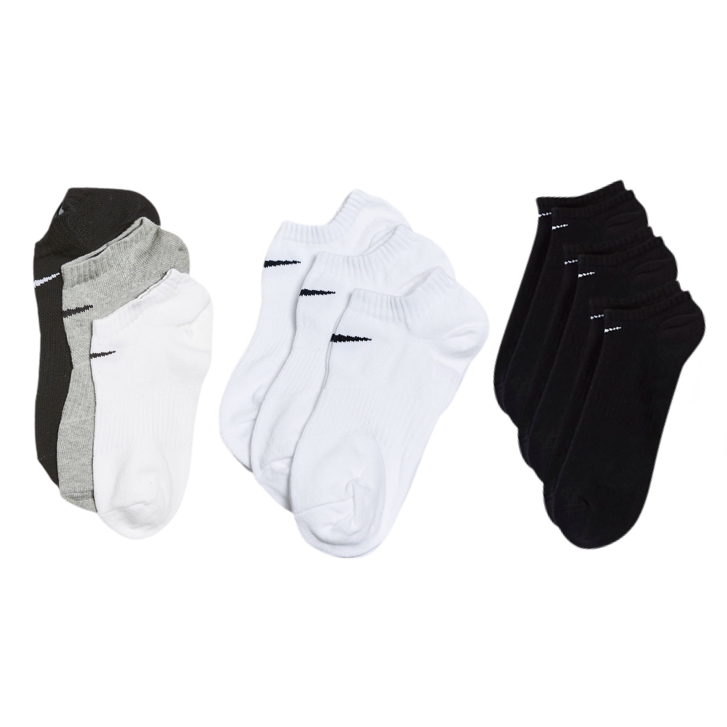 NIKE SOCKS 基本款 腳踝 短襪 隱形襪 黑 白 黑白灰