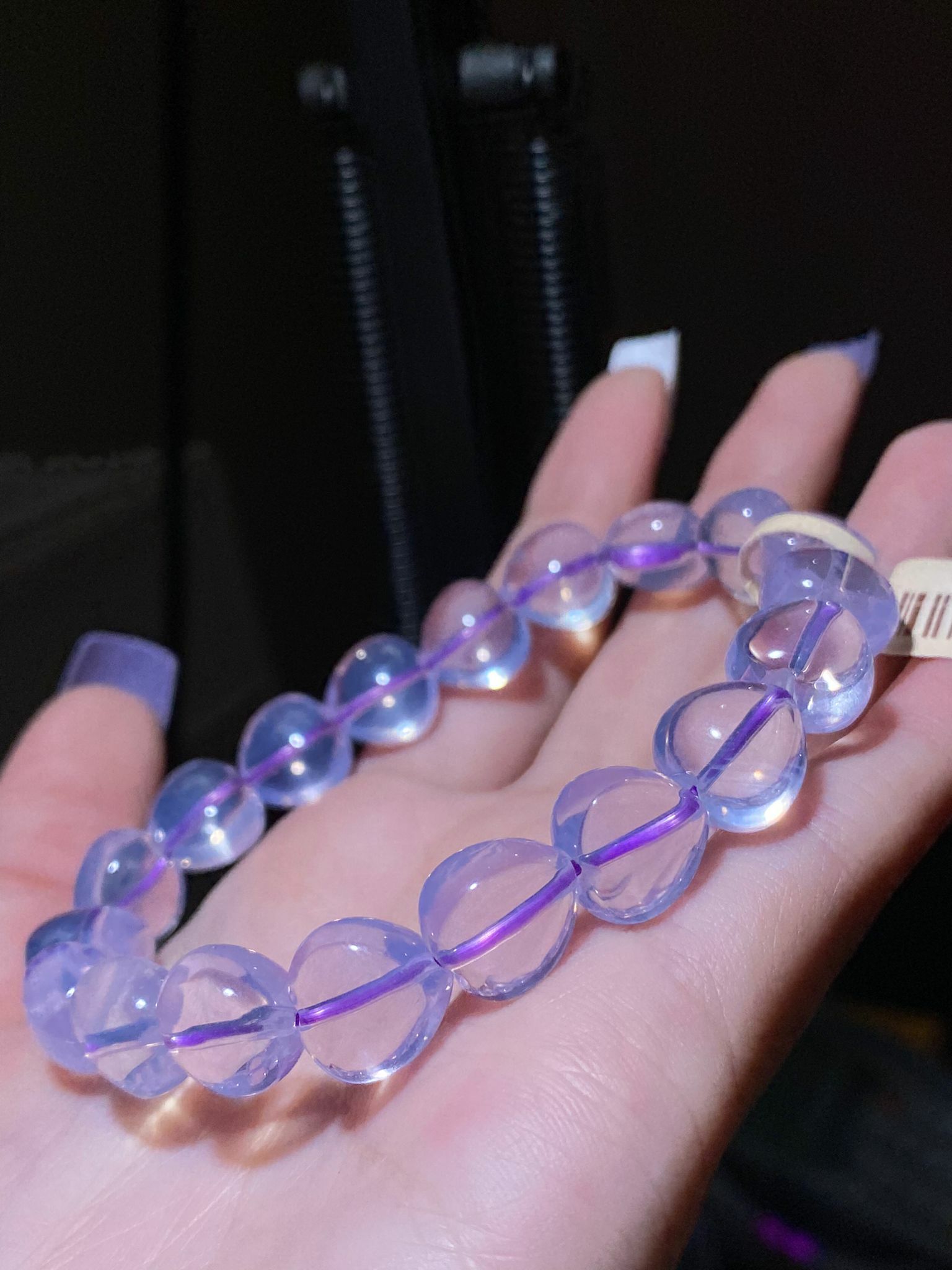 高質紫玉晶心心