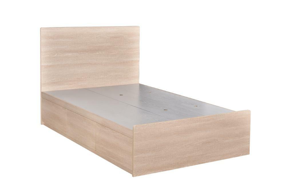 383系列 淺橡木色 木板屏三櫃桶床架