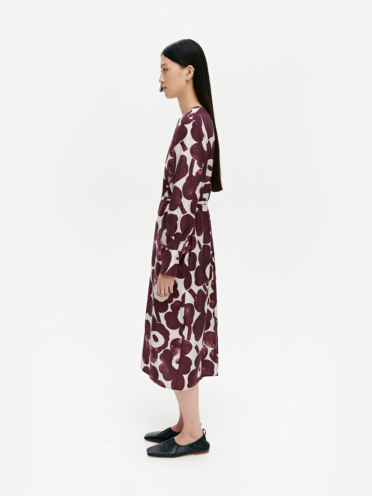 Unikko Kantele Qs Silk Dress 120cm | MARIMEKKO