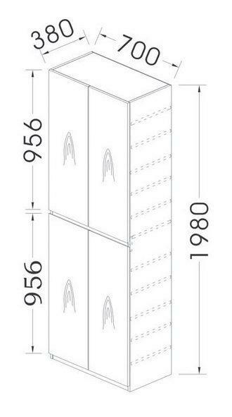 383系列 橡木色 高身鞋櫃(383-339)
