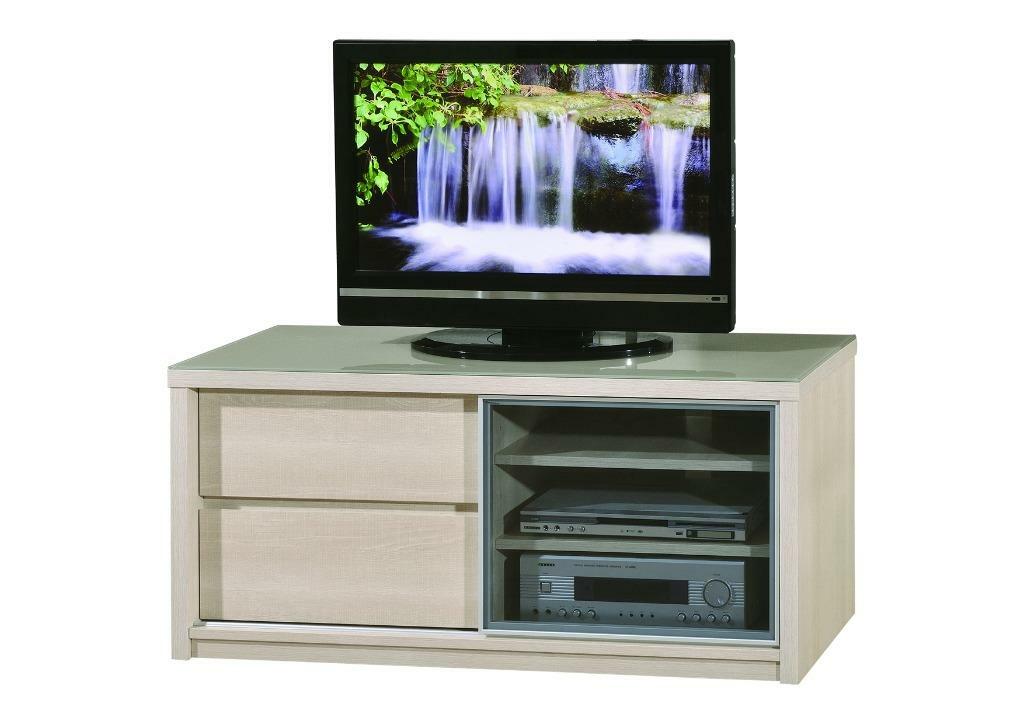 383系列 淺橡木色 電視地櫃(383-301) 連上座(383-301+302/303)