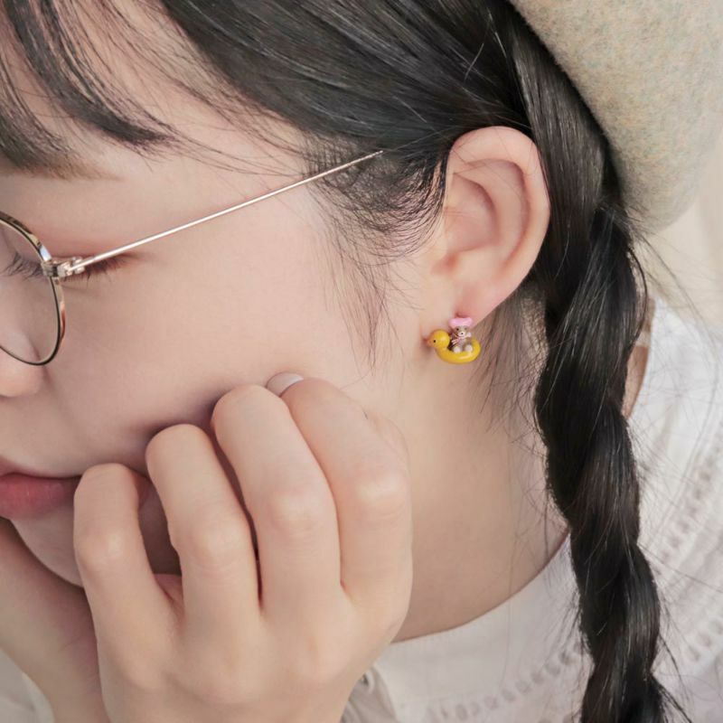 Ayatorie 熊仔戲水耳環