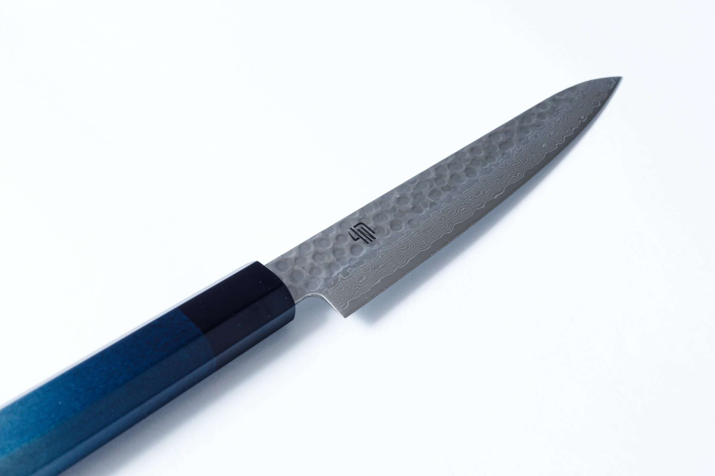 藍包丁 新蔬果刀 150mm VG10鋼 鎚目 大馬士革
