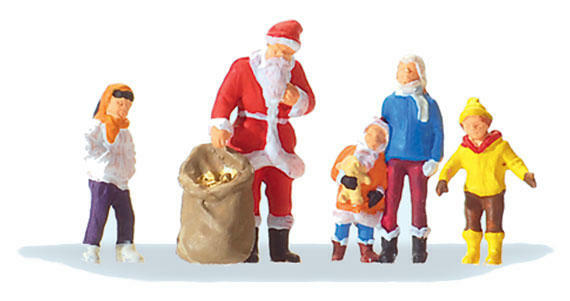 Preiser 29098 HO scale, Santa Claus with children