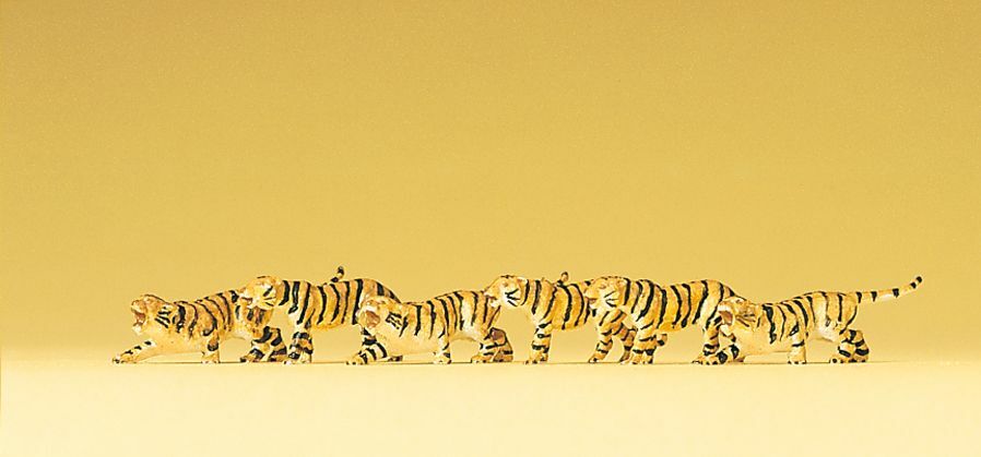 Preiser 79714 N規 Tigers 老虎.6隻