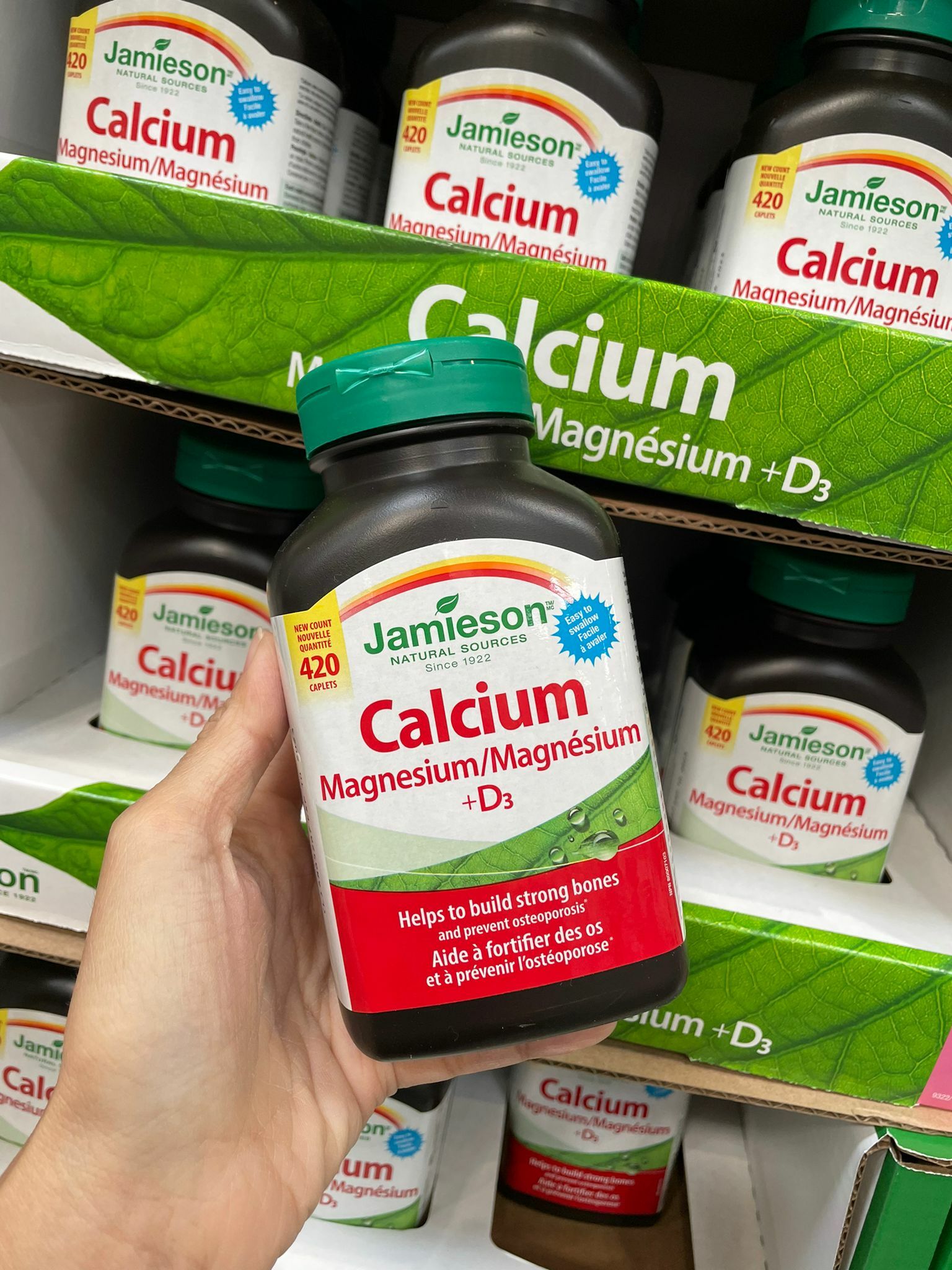 Jamieson Calcium Magnesium + D3 健骨鈣鎂＋維他命D 500粒