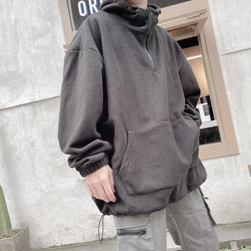 搖粒絨拉鍊帽T 99943