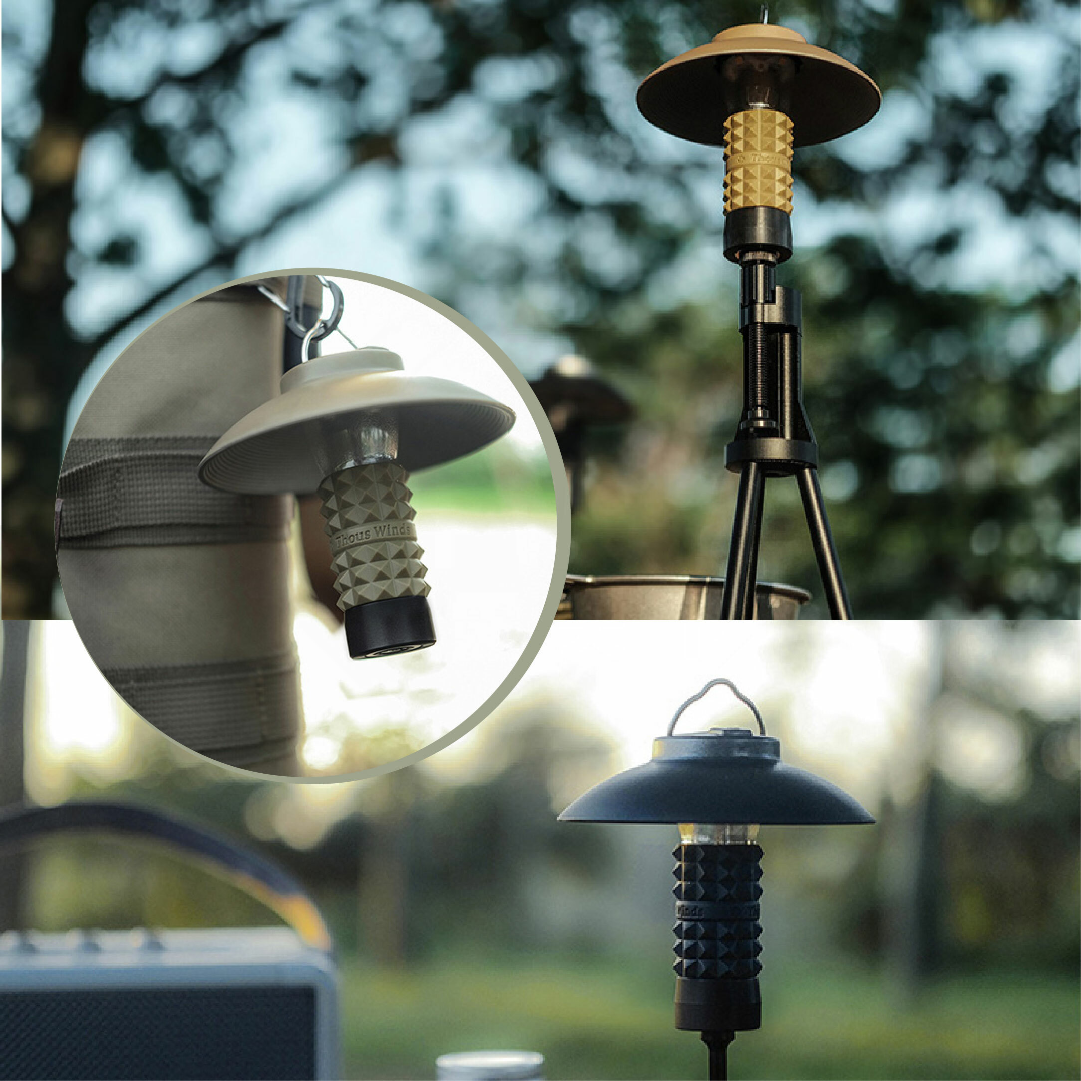 【THOUS WINDS】千風 LED塔型露營燈(含燈罩)